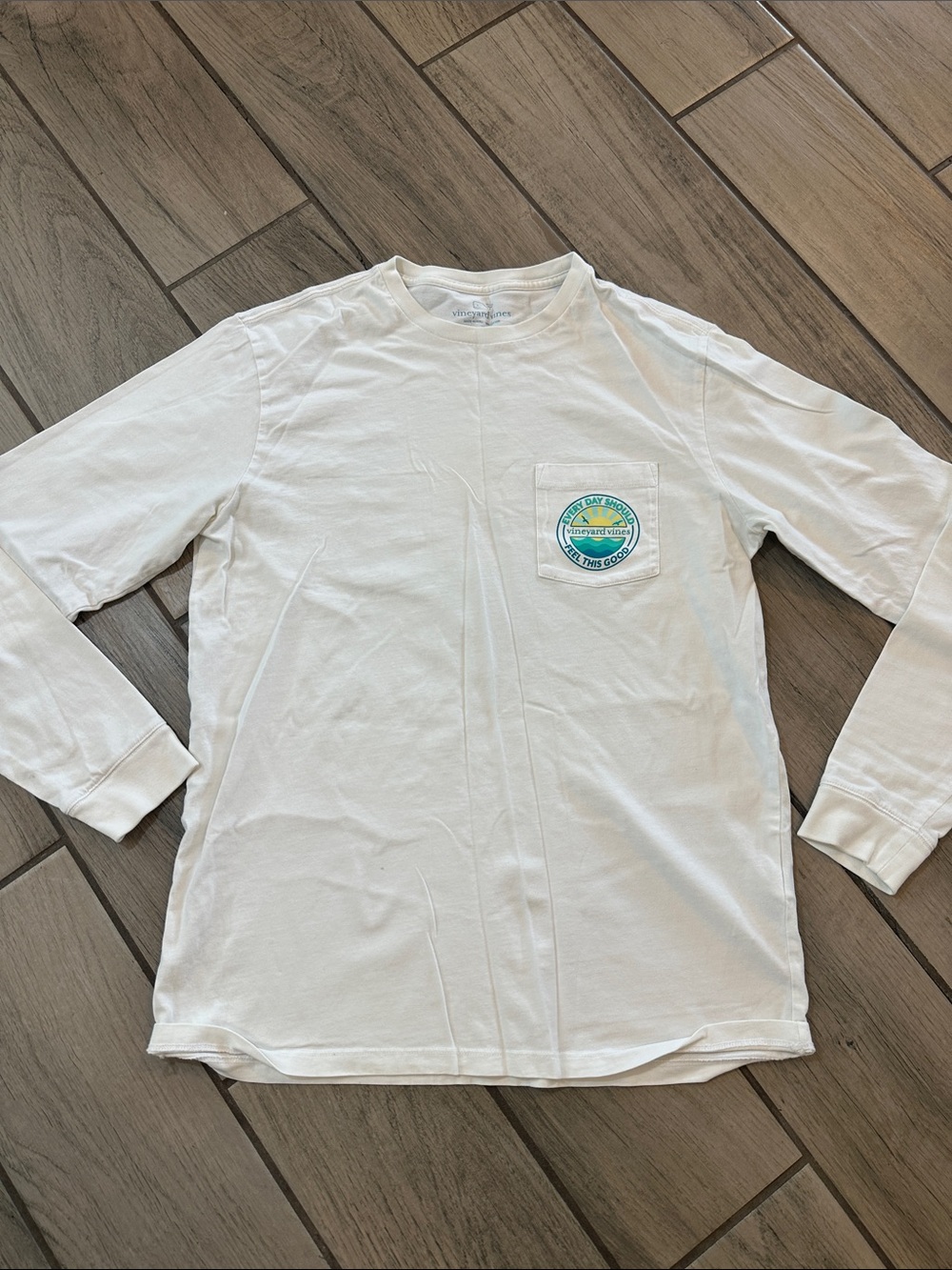Vineyard Vines Mens Crewneck Long Sleeve Graphic T-Shirt Small
